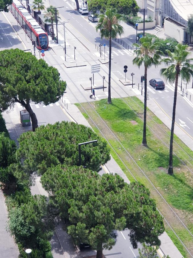 Big Flat Sea Vieuw 95 M2 5 Rooms Near Airport 5 Min Train 3 Min And Tram On Site, Beach 7 Min, 2 Showers And 2 Toilets , Neuf Grand Appartement 95 M2 5 Chambres Proche Aeroport 5 Min Train 3 Min Et Tramway Sur Place, Plage 7 Min 2 Douches Et 2 Wc Vue Niza Exterior foto